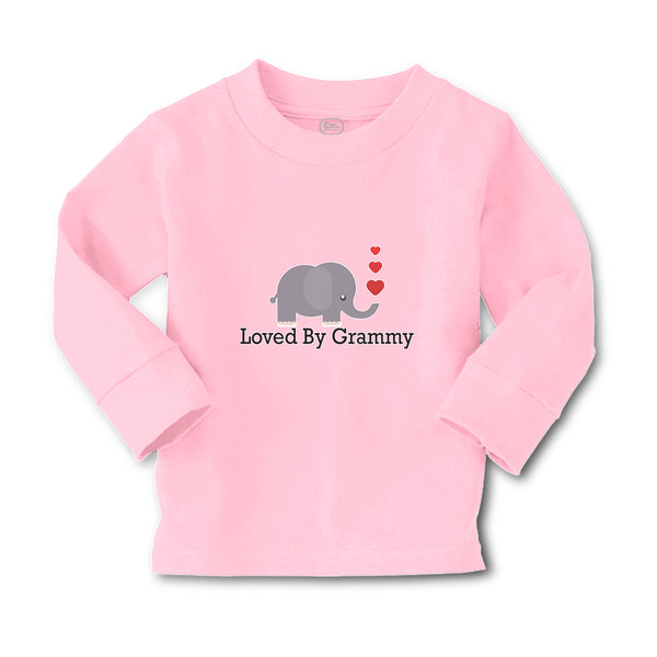 Baby Clothes Loved by Grammy An Elephant Blowing Heart Symbol Boy & Girl Clothes - Cute Rascals