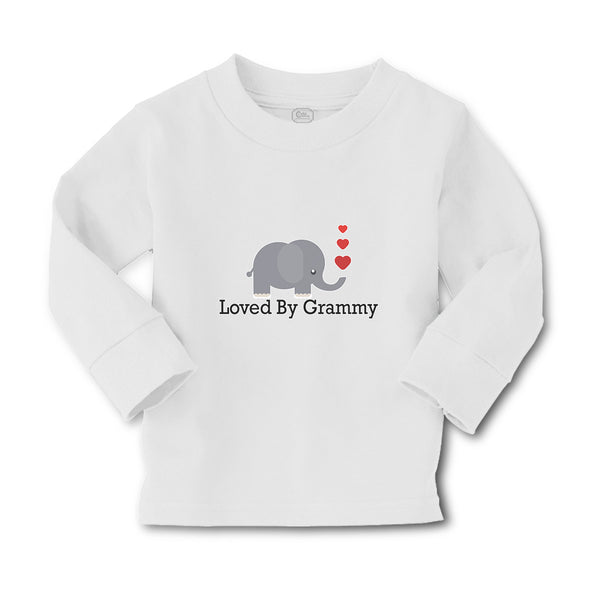 Baby Clothes Loved by Grammy An Elephant Blowing Heart Symbol Boy & Girl Clothes - Cute Rascals