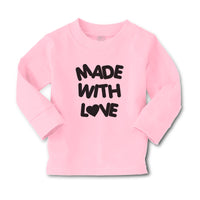 Baby Clothes Made with Love with Silhouette Heart Boy & Girl Clothes Cotton - Cute Rascals