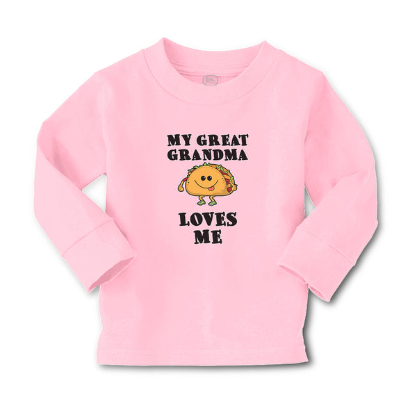 Baby Clothes My Great Grandma Loves Me and Traditional Mexican Fast Food Cotton - Cute Rascals