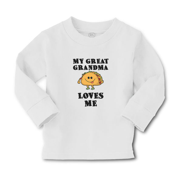 Baby Clothes My Great Grandma Loves Me and Traditional Mexican Fast Food Cotton - Cute Rascals