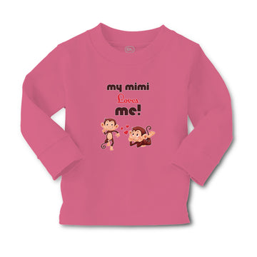Baby Clothes My Mimi Loves Me! Monkey's Love for Her Child with Hearts Cotton