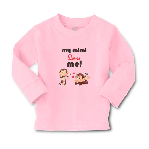 Baby Clothes My Mimi Loves Me! Monkey's Love for Her Child with Hearts Cotton - Cute Rascals
