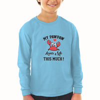 Baby Clothes My Pawpaw Loves Me This Much! An Sealife Crab with Big Eyes Cotton - Cute Rascals