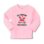 Baby Clothes My Pawpaw Loves Me This Much! An Sealife Crab with Big Eyes Cotton - Cute Rascals