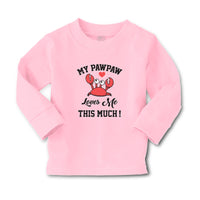 Baby Clothes My Pawpaw Loves Me This Much! An Sealife Crab with Big Eyes Cotton - Cute Rascals