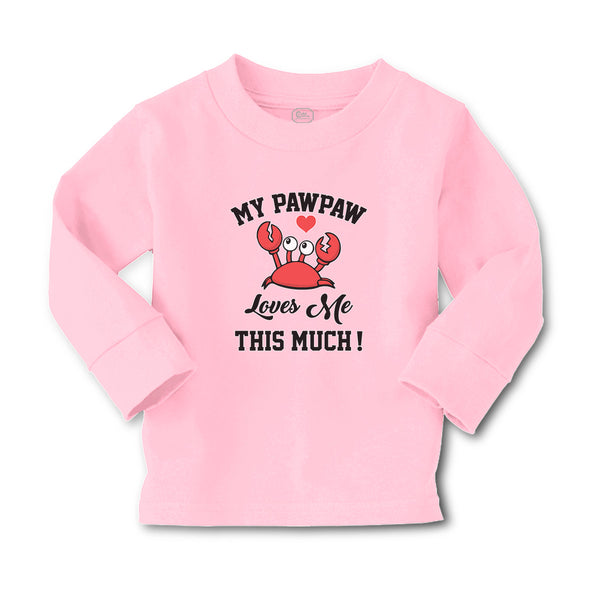 Baby Clothes My Pawpaw Loves Me This Much! An Sealife Crab with Big Eyes Cotton - Cute Rascals