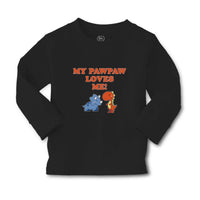 Baby Clothes My Pawpaw Loves Me! Tyrannosaurus Rex and Triceratops Dinosaur - Cute Rascals