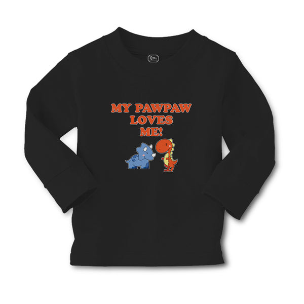 Baby Clothes My Pawpaw Loves Me! Tyrannosaurus Rex and Triceratops Dinosaur - Cute Rascals