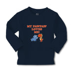 Baby Clothes My Pawpaw Loves Me! Tyrannosaurus Rex and Triceratops Dinosaur - Cute Rascals