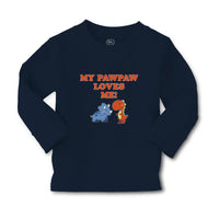Baby Clothes My Pawpaw Loves Me! Tyrannosaurus Rex and Triceratops Dinosaur - Cute Rascals