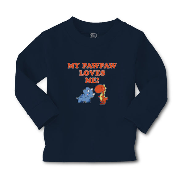 Baby Clothes My Pawpaw Loves Me! Tyrannosaurus Rex and Triceratops Dinosaur - Cute Rascals