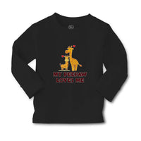 Baby Clothes My Peepaw Loves Me An Giraffe Loves Boy & Girl Clothes Cotton - Cute Rascals