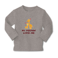Baby Clothes My Peepaw Loves Me An Giraffe Loves Boy & Girl Clothes Cotton - Cute Rascals