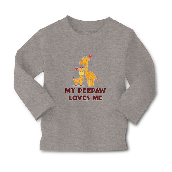 Baby Clothes My Peepaw Loves Me An Giraffe Loves Boy & Girl Clothes Cotton - Cute Rascals