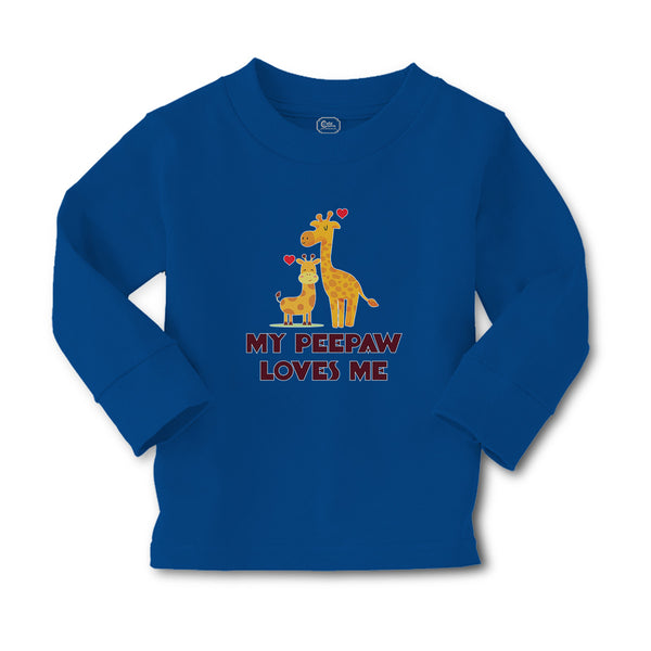Baby Clothes My Peepaw Loves Me An Giraffe Loves Boy & Girl Clothes Cotton - Cute Rascals