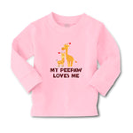 Baby Clothes My Peepaw Loves Me An Giraffe Loves Boy & Girl Clothes Cotton - Cute Rascals