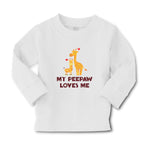 Baby Clothes My Peepaw Loves Me An Giraffe Loves Boy & Girl Clothes Cotton - Cute Rascals