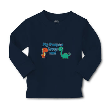 Baby Clothes My Peepaw Loves Me Brontosaurus and Stegosaurus Boy & Girl Clothes