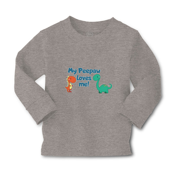 Baby Clothes My Peepaw Loves Me Brontosaurus and Stegosaurus Boy & Girl Clothes - Cute Rascals