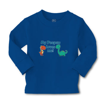Baby Clothes My Peepaw Loves Me Brontosaurus and Stegosaurus Boy & Girl Clothes