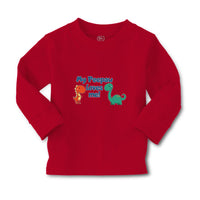 Baby Clothes My Peepaw Loves Me Brontosaurus and Stegosaurus Boy & Girl Clothes - Cute Rascals