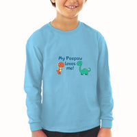 Baby Clothes My Peepaw Loves Me Brontosaurus and Stegosaurus Boy & Girl Clothes - Cute Rascals
