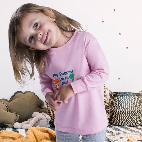 Baby Clothes My Peepaw Loves Me Brontosaurus and Stegosaurus Boy & Girl Clothes - Cute Rascals