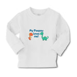 Baby Clothes My Peepaw Loves Me Brontosaurus and Stegosaurus Boy & Girl Clothes - Cute Rascals