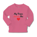 Baby Clothes My Pops Loves Me Boy & Girl Clothes Cotton - Cute Rascals