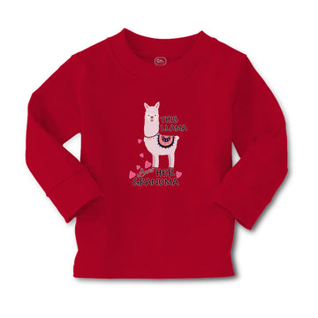 Baby Clothes This Llama Loves Her Grandma Domestic Animal Boy & Girl Clothes