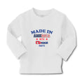 Baby Clothes Made in America with Cuban Parts and An American Flag of Usa Cotton