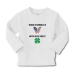 Baby Clothes Made America Irish Parts American Flag Usa Shamrock Leaf Cotton - Cute Rascals