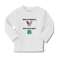 Baby Clothes Made America Irish Parts American Flag Usa Shamrock Leaf Cotton - Cute Rascals