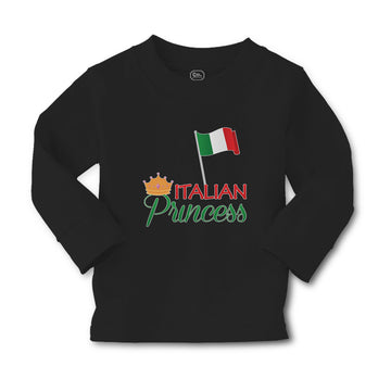 Baby Clothes Italian Princess with National Flag and Prince Crown Cotton