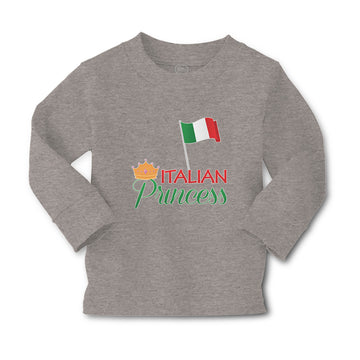 Baby Clothes Italian Princess with National Flag and Prince Crown Cotton