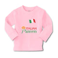 Baby Clothes Italian Princess with National Flag and Prince Crown Cotton