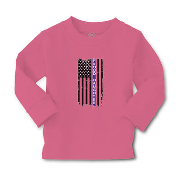 Baby Clothes Proud Daughter An American Police Flag Boy & Girl Clothes Cotton