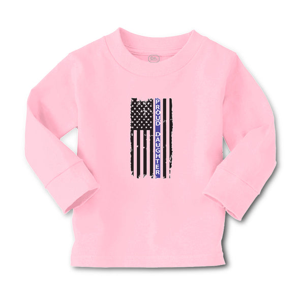 Baby Clothes Proud Daughter An American Police Flag Boy & Girl Clothes Cotton - Cute Rascals