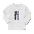 Baby Clothes Proud Daughter An American Police Flag Boy & Girl Clothes Cotton