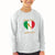 Baby Clothes From Italy with Love Heart Flag Map Countries Flag Cotton - Cute Rascals