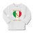 Baby Clothes From Italy with Love Heart Flag Map Countries Flag Cotton - Cute Rascals