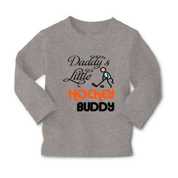 Baby Clothes Daddy's Little Hockey Buddy Dad Father's Day Boy & Girl Clothes