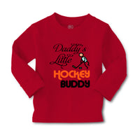 Baby Clothes Daddy's Little Hockey Buddy Dad Father's Day Boy & Girl Clothes - Cute Rascals