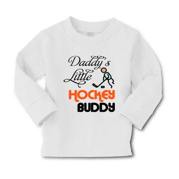 Baby Clothes Daddy's Little Hockey Buddy Dad Father's Day Boy & Girl Clothes