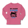 Baby Clothes My Daddy Is Faster than Your Daddy Car Racing Dad Father's Day