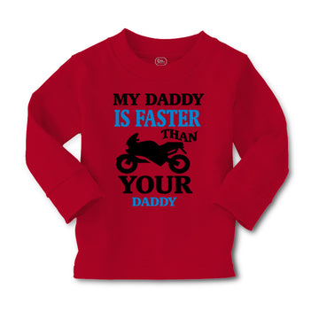 Baby Clothes My Daddy Is Faster than Your Daddy Car Racing Dad Father's Day
