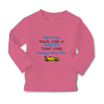 Baby Clothes My Daddy's Race Car Is Faster than Your Daddy's Race Car Cotton