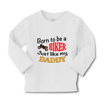 Baby Clothes Born to Be A Biker Just like My Daddy Motorcycle Boy & Girl Clothes