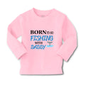 Baby Clothes Born to Fishing with Daddy Fisherman Father's Day B Cotton